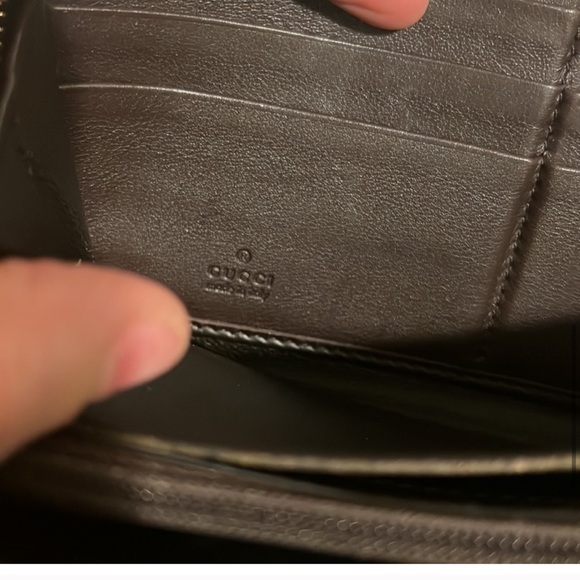 Authentic Shima GG Leather Zip Around Long Wallet - Picture 7 of 8